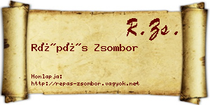 Répás Zsombor névjegykártya