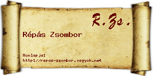 Répás Zsombor névjegykártya
